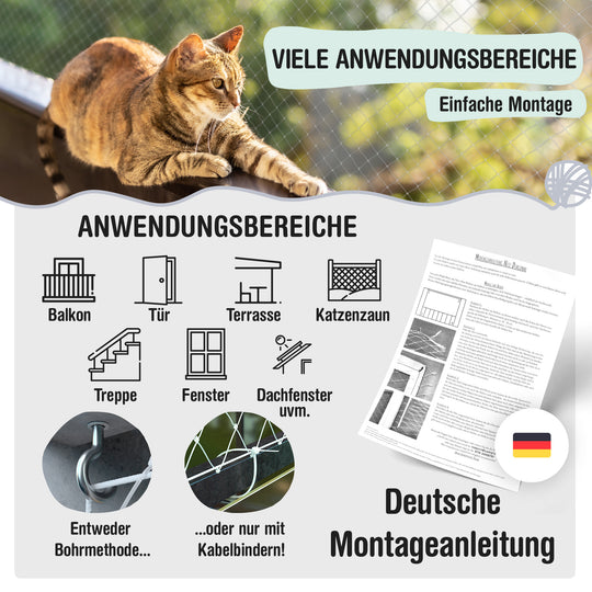 Katzennetz für Balkon